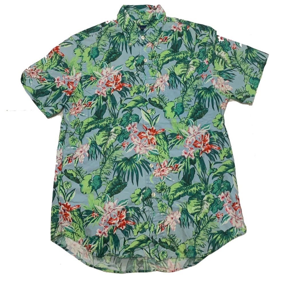 Ralph Lauren Tropical Green and Blue Shirt